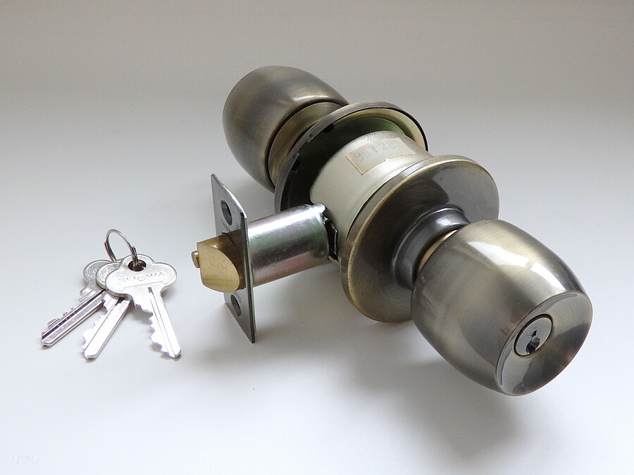 SKBロック錠(ユニロック錠)SKB-G25-US5(真鍮ブロンズ色)玄関錠タイプ 3本カギ付 バックセット60ミリ☆☆U-SHINSHOWA ショウワ 昭和☆ユニロック錠 円筒錠☆U-SHINSHOWA ショウワ 昭和☆☆ 玄関 ドア 扉 修理 補修 交換 部品 パーツ