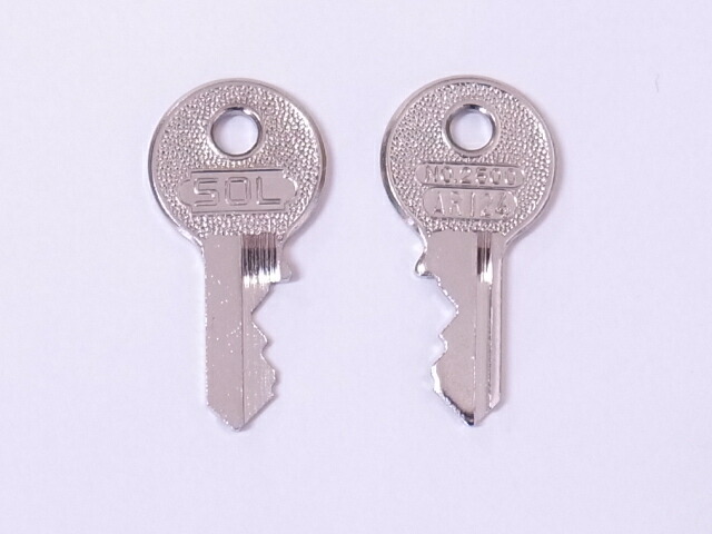 楽天市場】SOL(ソール）2500番南京錠45ミリ同一タイプ用純正子鍵のみ