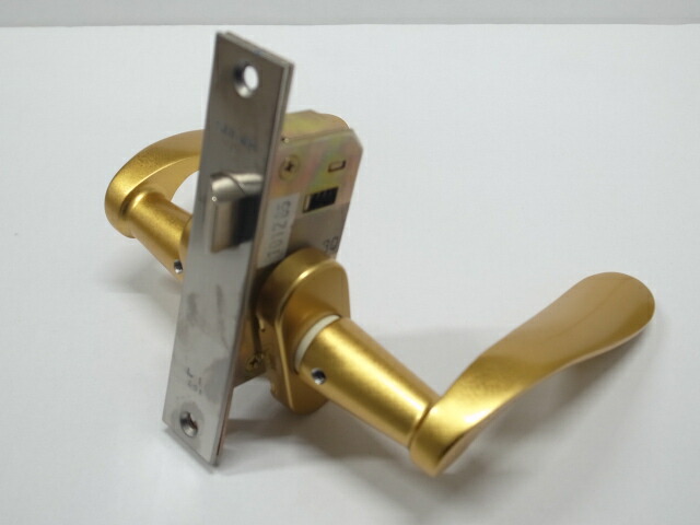 ユーシンショウワ LL-15-30-UL407003-CP20/S06-36M-S 空錠タイプ　レバーハンドルセット ゴールド色　バックセット30ミリ ☆☆昭和　ユーシンショウワ U-SHINSHOWA☆レバーハンドル☆☆玄関 ドア 扉　修理 補修 交換　部品 パーツ☆☆ 17,224円