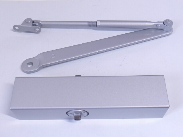 MIWA(ミワロック社)製ドアチェックドアクローザー M612　シルバー色 スタンダード(正規付)タイプ　ストップなし ☆☆MIWA 美和 ミワ☆M612☆MIWA 美和 ミワ☆☆ 玄関 ドア 扉 修理 交換 部品 パーツ