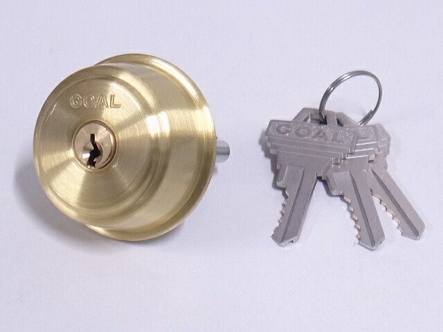 ゴール社対応ピンシリンダー AD5　※2　ケース付きシル　ゴールド色 GCY-87G テール刻印33.6 ☆☆GOAL ゴール☆AD5☆GOAL ゴール☆☆ 玄関 ドア 扉 修理 補修 交換 部品 パーツ