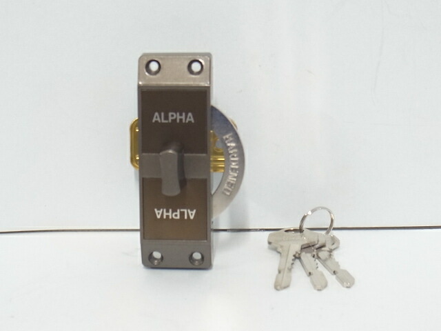 ALPHA（アルファ） 円柱引戸鎌錠NO.4600-B  ニューロイヤルブラウン色しろがね色色からの取替に至適