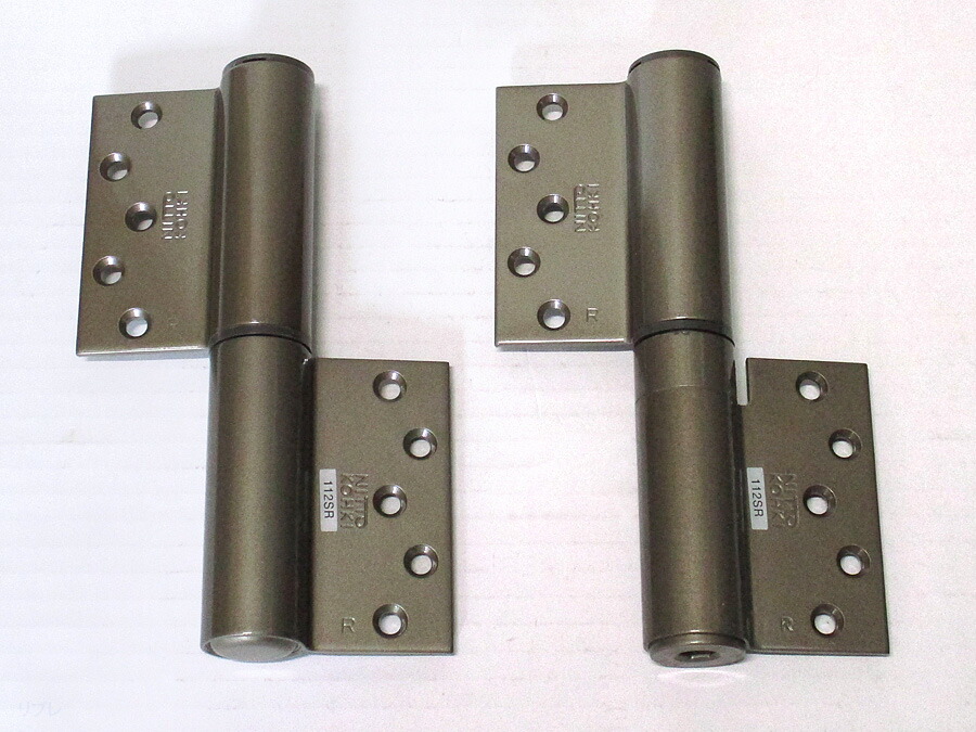 楽天市場】デンセイオートヒンジ1221Rストップなし右勝手ブロンズ色面