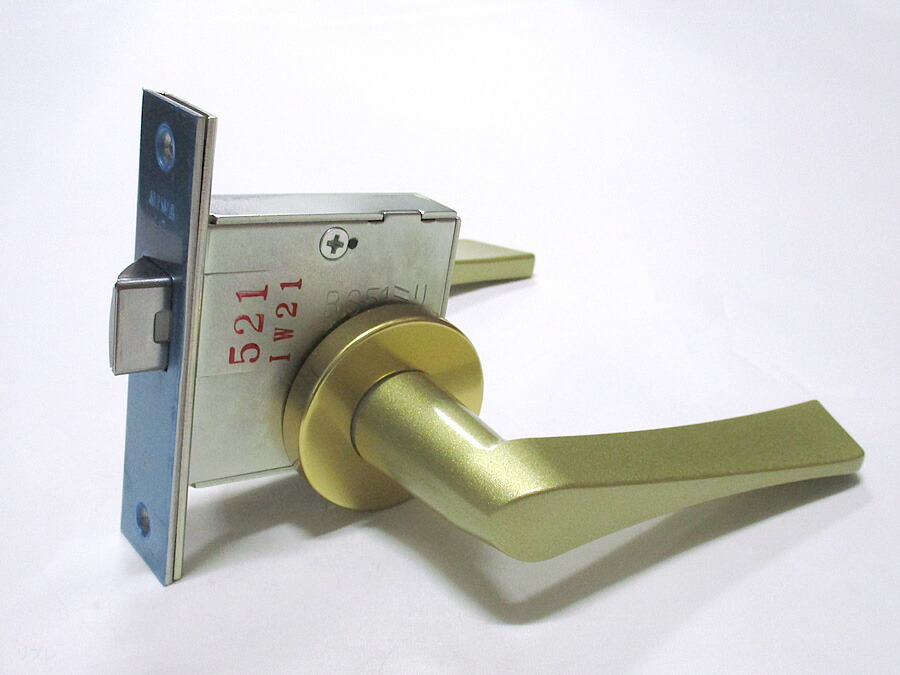 楽天市場】ミワロック21番アルミレバーハンドル ブロンズ色LO21