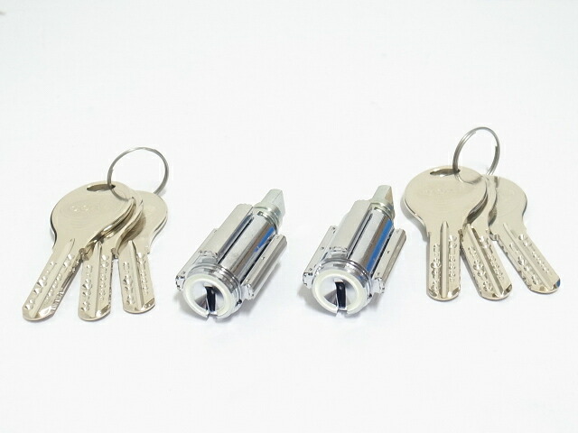 ゴール V-18 PX34 BH 取替用シリンダー 2個同一　蓄光タイプ（テール刻印V34） ☆☆GOAL ゴール☆V18 PX　BH☆GOAL ゴール☆☆
