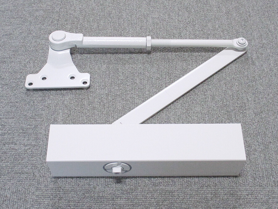 ニュースター　ドアクローザー ドアチェック PS7002 PS-7002 ホワイト色　ストップ付 ☆☆NS NEWSTAR ニュースター☆PS7002☆NS NEWSTAR ニュースター☆☆ 玄関 ドア 扉 修理 交換 部品 パーツ
