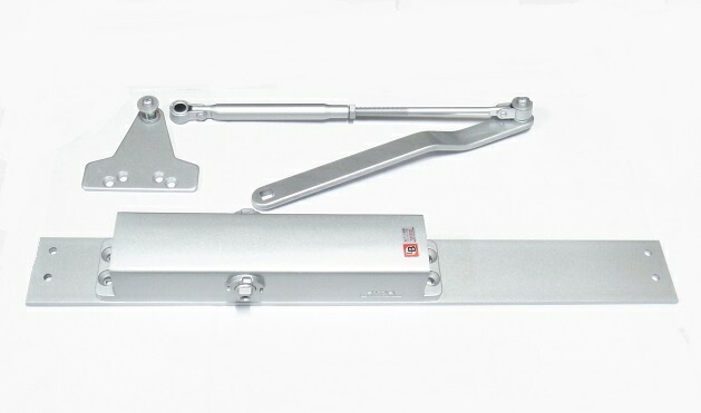 リョービ KJ-3P1 【KM313P-HS1 用 代替ドアクローザー】 シルバー色 パラレルタイプ ストップなし ☆☆リョービ RYOBI☆KJ-3P1 ドアチェック☆MIWA ミワ KM313P-HS1☆☆ 玄関 ドア 扉 修理 交換 部品 パーツ