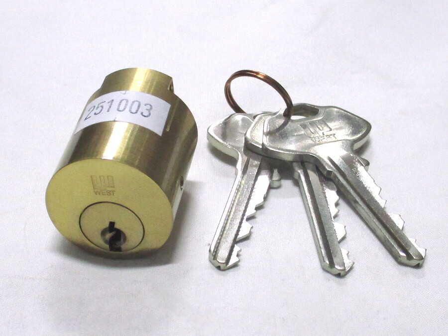 WEST取替用円柱 WEST-0660(wcy-66 wcy66)☆☆WEST 酉の方角☆WCY-66 セキスイ2200E 本錠用☆WEST 酉の方角☆☆ 部屋の入り口 部屋の入り口 扉 取りつくろう 取りつくろう 取り替えっこ 部分品 部分品