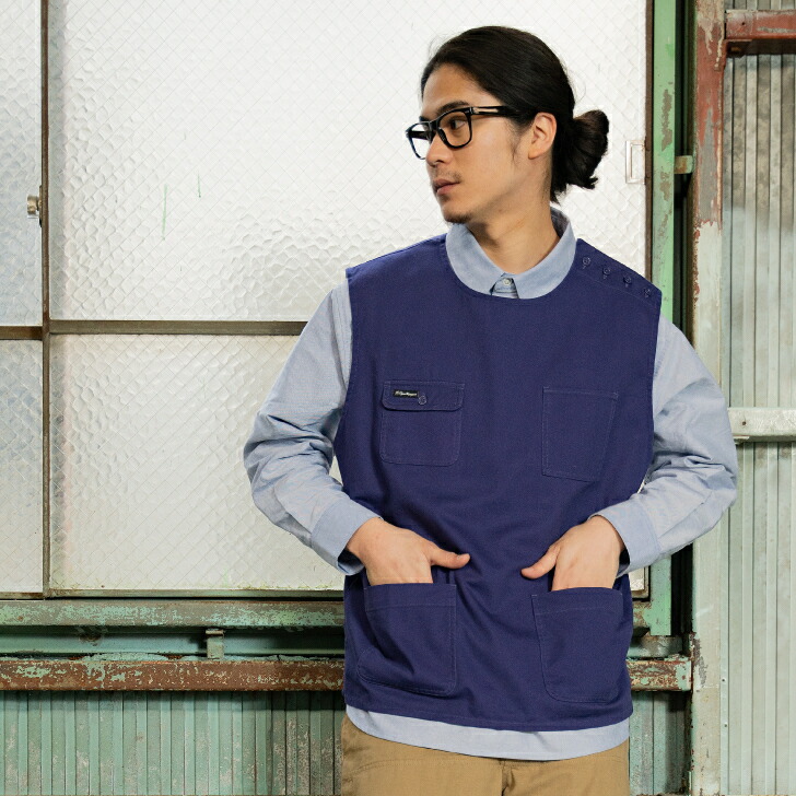 Le Pigeon Voyageur クルーネックベスト Crew Neck Vest ベスト メンズ ピジョン ワーク ミリタリー インクブルー ブラック ベージュ カジュアル 軍 生地 春夏 ギフト Southwestne Com