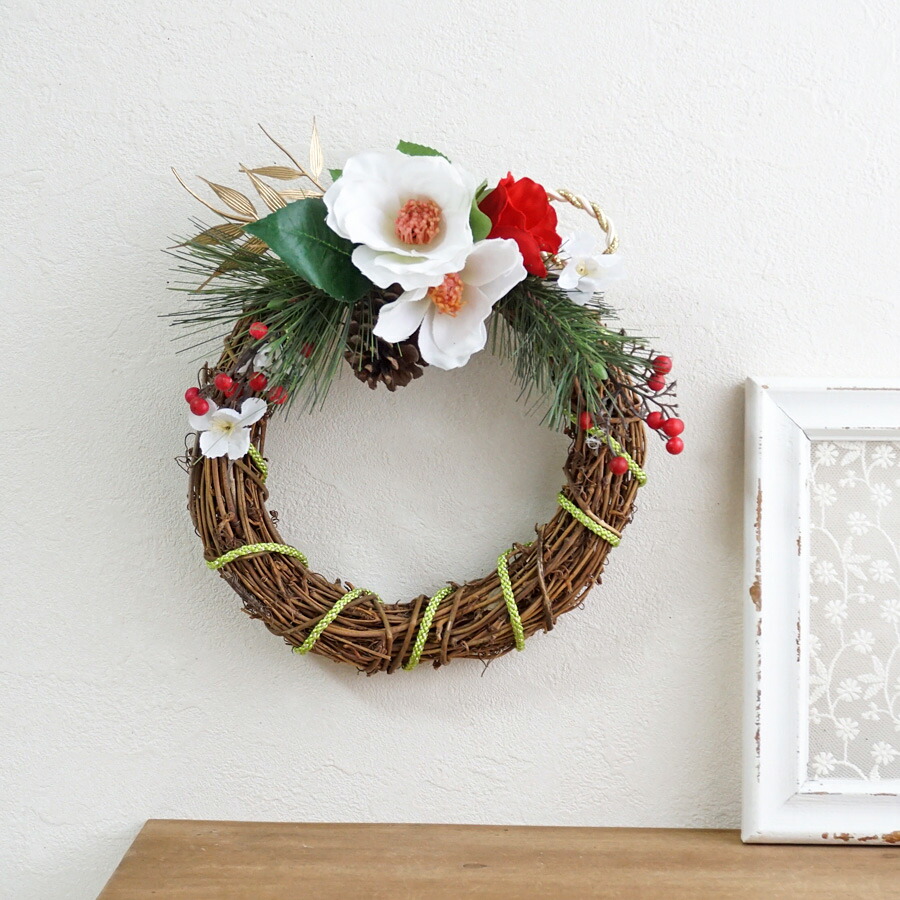 楽天市場】リース お正月リース お正月飾り 花輪 新居祝い 正月飾り
