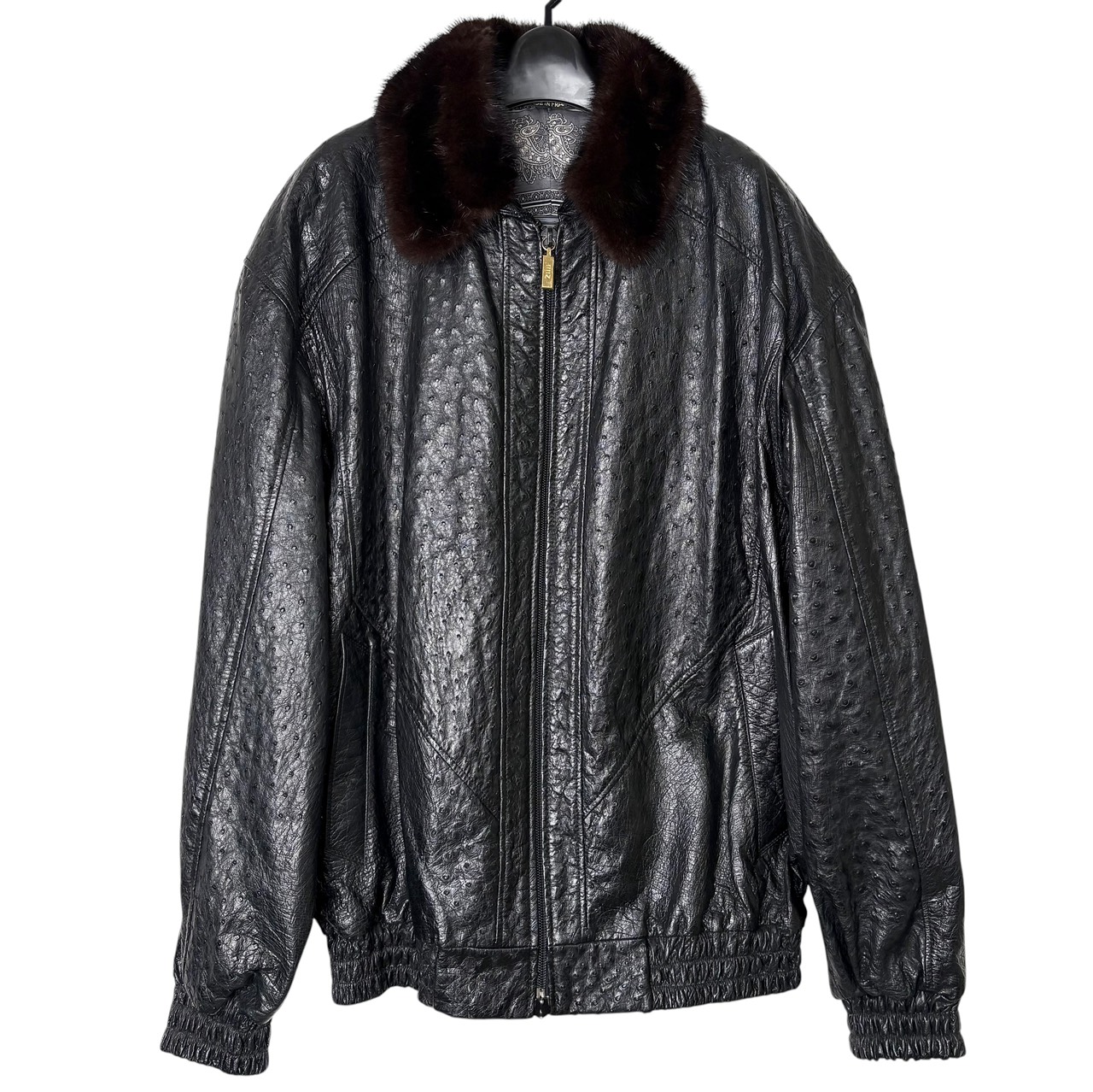 ジリ ZILLI ヴィンテージ 希少 オーストリッチレザージャケット レザー 
