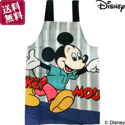 楽天市場 エプロン ミッキーマウス おしゃれ キャラクター かわいい 保育士 幼稚園 ディズニー 送料無料 リプロスストア