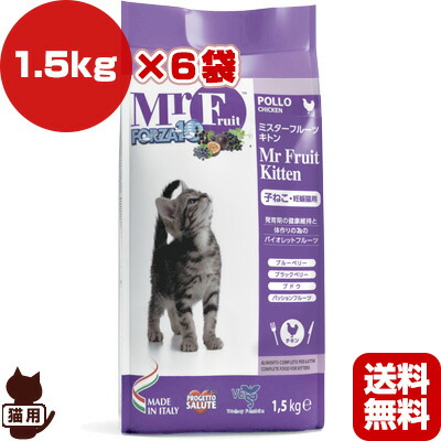 オープニング大放出セール Forza10 ミスターフルーツ キトン 子ねこ 妊娠猫用 1 5kg 6袋 Sanypet B ペット フード 猫 キャット 仔猫 妊娠猫 低アレルギー 送料無料 正規激安 Lexusoman Com