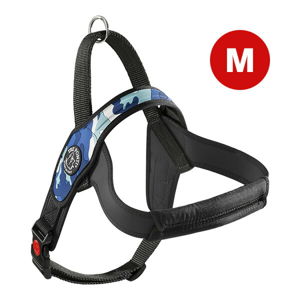 プリモ カモフラージュ Ｍ ブルーカモ ▼g ペット グッズ 犬 ドッグ アクセサリー ハーネス 胴輪 TRE PONTI LTP202 送料無料