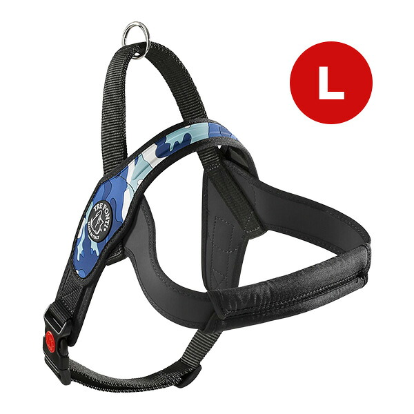 プリモ カモフラージュ Ｌ ブルーカモ ▼g ペット グッズ 犬 ドッグ アクセサリー ハーネス 胴輪 TRE PONTI LTP202 送料無料