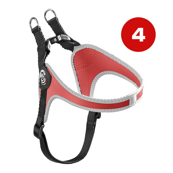フィッビア アジャスタブル リフレクティブ 4 レッド ▼g ペット グッズ 犬 ドッグ アクセサリー ハーネス 胴輪 TRE PONTI LTP120 送料無料