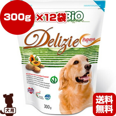 大人気新作 300g 12袋 パパイヤ風味 ビスケット ビオ Forza10 送料無料 同梱可 Sanypet オーガニックスナック おやつ ドッグ 犬 フード ペット B 12set Gomelavto By