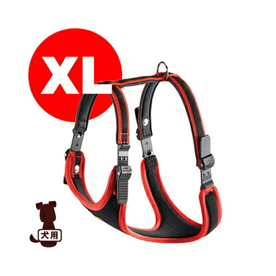 ferplast ファープラスト エルゴコンフォート P XL ハーネス レッド ファンタジーワールド ▼w ペット グッズ 犬 ドッグ アクセサリー 胴輪｜リプロスストア