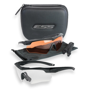 ESS シューティンググラス CROSSBOW SUPPRESSOR 2X サプレッサー&クロスボウフレーム 2色レンズセット クロスボー Crossbow メンズ スポーツ 紫外線カット UVカット グラサン 運転 ドライブ バイク ツーリング 曇り止め 射撃用サングラス 射撃用メガネ 保護メガネ 耐衝撃