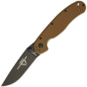 ONTARIO 折りたたみナイフ RAT II D2 コヨーテハンドル 8830CB 板ばねロック フォールディングナイフ 折畳ナイフ 折畳みナイフ 折畳式ナイフ 折り畳み式ナイフ 折りたたみ式ナイフ 折込ナイフ 折込みナイフ フォルダー