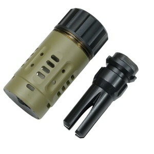 5KU マズルブレーキ Pyro ハイダーセット 14mm逆ネジ 5KU-349 [ ダークアース ] 5KUエアソフト ブラストシールド フラッシュハイダー DEAD AIR デッドエア コンペンセイター エアガンパーツ カスタムパーツ フラッシュサプレッサー フラッシュエリミネーター