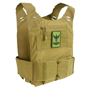SHELLBACK TACTICAL プレートキャリア 薄型 STEALTH LOW VIS [ コヨーテ ] プレキャリ プレートキャリアー 防弾プレートキャリア シェルバックタクティカル Concealable ステルスローヴィス 軽量型 マガジンポーチ付き 10x12 ESAPIプレート対応 Plate Carrier