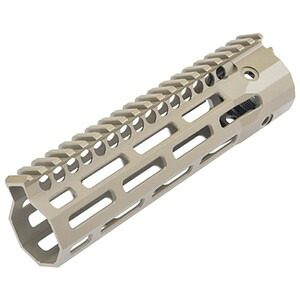 EMG/King Arms ハンドガード TROY Industries SOCC 公式ライセンス M-LOKレール EMG-RAS [ 7.6インチ / ダークアース ] EMGジャパン handguard トロイインダストリーズ フォアハンド フォアグリップ 先台 フォアエンド 前床 フォアアーム アングルグリップ｜ミリタリーサープラス レプティル