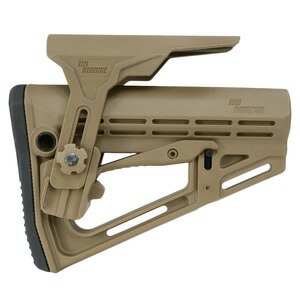 IMI DEFENSE バットストック TS1 チークレスト搭載 AR-15/M4用 ラバーバットパッド付き IMI-ZS201 [ デザートタン ] IMIディフェンス TS-1 リトラクタブルストック AR15 M4A1 チークライザー チークレスト 樹脂製ストック 樹脂製銃床 樹脂ストック ライフルストック 銃床