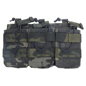REPSGEAR トリプルマグポーチ MOLLE対応 M4/M16マガジン用 PT-P035 [ マルチカムブラック ] レプズギア ARマガジンポーチ マガジンポーチ ライフルマグポーチ ライフルマガジンポーチ サバゲーポーチ ライフルマガジンケース ライフルマグケース