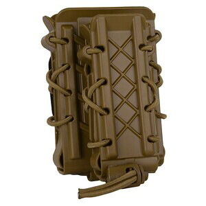 HSGI ライフル&拳銃用マグポーチ V1 TACO ダブルデッカー M4/AK/7.62mm/9mm/45口径 ポリマー 16DD00 [ コヨーテブラウン ] タコ DOUBLE DECKER 樹脂製 ライフルマガジンケース ピストルマガジンケース 3インチクリップ MOLLE モール マガジンポーチ マグポーチ｜ミリタリーサープラス レプティル