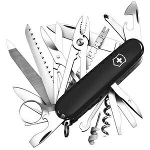 VICTORINOX アーミーナイフ スイスチャンプ 33機能 [ ブラック ] Victorinox ビクトリノクス Swiss Champ ツールナイフ マルチツール 十徳ナイフ キャンピングナイフ 万能ナイフ ステンレス ABS樹脂 軍用ナイフ 万能ツール 十得ナイフ サバイバルツール 緊急用ナイフ