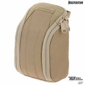 マックスペディション MPP ミディアム パッドポーチ パッド入 [ タン ] MAXPEDITION Medium padded pouch AGR バックパック モーリー規格 コンパーチブルブランド 耐水 耐摩耗性 テフロン加工 TacTie PJC3 3インチ ポリマークリップ ブラック グレー 簡単 ミリタリーポーチ