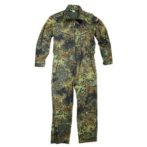 ドイツ軍放出品 カバーオール 戦車兵用 フレクターカモ 裏地無し [ 175-185/105 / 可 ] ドイツ連邦軍 つなぎ ジャンプスーツ オーバーオール 作業着 飛行服 ツナギ 煙管服 円管服 円環服 えんかん服 ミリタリーサープラス ミリタリーグッズ 独軍 ドイツ軍サープラス