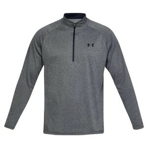 UNDER ARMOUR ハーフジップシャツ Tech 1/2 Zip Shirt 2.0 長袖 [ カーボンヘザー / XLサイズ ] アンダーアーマー ジップアップシャツ HeatGear ヒートギア 長袖シャツ 軍服 戦闘服 BDU シャツ ACU アーミー コンバット ファティーグ タクティカル