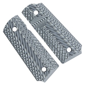 VZ Grips ハンドガングリップ M1911コンパクトモデル対応 オペレーター2 [ ブラックグレー ] VZグリップ ガバメント グリップパネル Operator2 オペレーターII カスタムグリップパネル G10素材 銃把 握把 拳銃グリップ コルト カスタムパーツ G-10 拳銃 ハンドガン