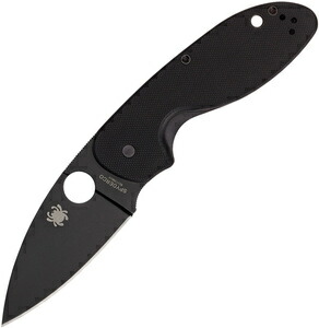 Spyderco 折りたたみナイフ EFFICIENT エフィシエント 直刃 ブラックブレード G10ハンドル C216GPBBK[sc216gpbbk] 1_sc216gpbbk_600.jpg