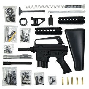 Marushin 発火式モデルガン M655カービン 組立キット COLT社公認モデル 022506 模造銃 遊戯銃 ライフル銃 自動小銃 アサルトライフル カービン銃 マルシン工業 金属モデルガン組み立てキット 発火タイプ