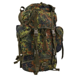 BE バックパック Alpin110 フレクター迷彩 65L [ フレームあり ] リュックサック ナップザック デイパック カバン かばん 鞄 ミリタリー サバゲー装備 カモフラージュ フレクターン 5色迷彩 5Farbe Tarndruck 払下げ ザック ナップサック デイバッグ 背嚢 大きい 巨大