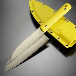 Gサカイ 出刃包丁 サビナイフ4 シャチ 片刃 イエロー ジーサカイ 万能包丁 和出刃 魚包丁 さばき包丁 解体包丁 厚刃包丁 魚捌き包丁 11,219円