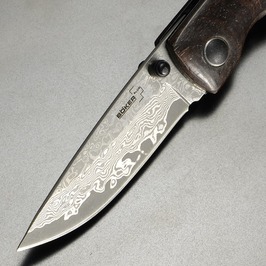 BOKER PLUS 折りたたみナイフ Damascus Gent II ダマスカス鋼 ライナー