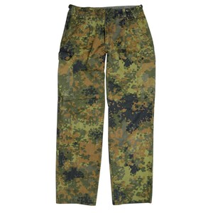 ドイツ軍放出品 コンバットパンツ 戦闘服 フレクター迷彩 [ ロング/Lサイズ / 難あり ] ドイツ連邦軍 フレックタン フレクターカモ ミリタリーサープラス ミリタリーグッズ BDUパンツ 戦闘用パンツ 軍服 バトルユニフォーム ミリタリーパンツ 軍パン 迷彩服 迷彩パンツ