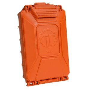 THYRM 蓄電池入れもの CellVault-5M 雨合羽 CR123/18650/18350/CR2032用 MOLLE相応う CV5M [ オレンジ色 ] 犀リム セルボールト 独居室入れもの 独居室納めるボックス席 独居室ボックス席 蓄電池ボックス席 雨合羽入れもの 可塑性物質入れもの 雨合羽ボックス席 MOLLE取り合わせ アウトドア