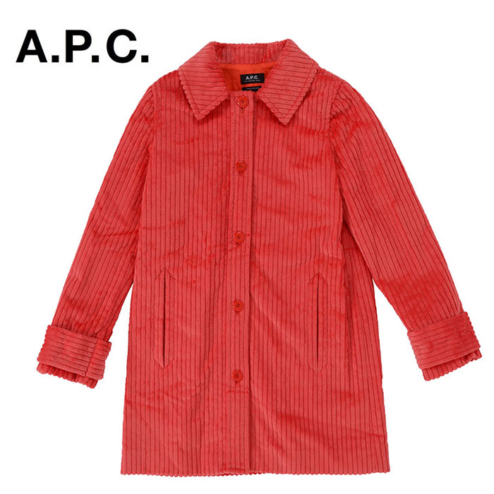 A.P.C アーペーセー Manteau Manon COCRZ F01368 EAE レディース ロングコート レッド｜リパブリック