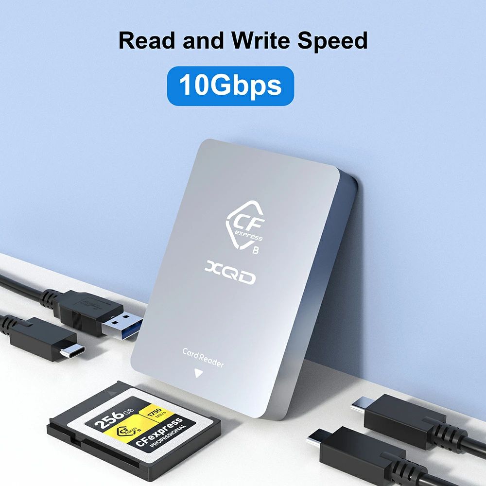 XQD/CFexpress印字機B歌留多指導者 10Gpbs USB 3.2 Gen 2 CFexpress/XQDメモリーカードリーダー Sony G/Mつづき物Lexar 2933x/1400x U