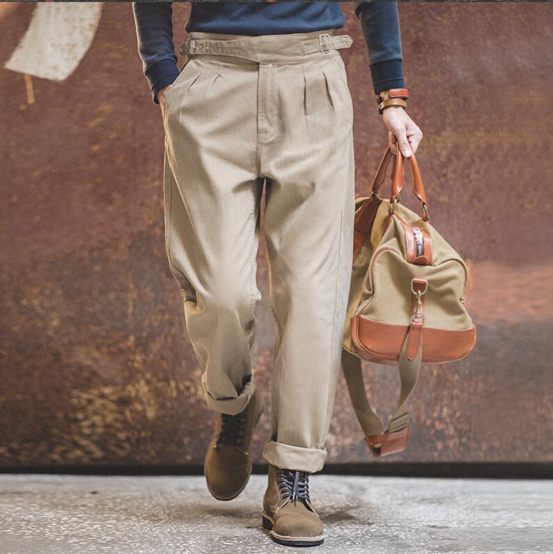 Gurkha pants ロングズボン下 グルカ ズボン下 ズボン メンズ用 心地よいズボン下 カーゴパンツ 通い レトロ 格好のいい