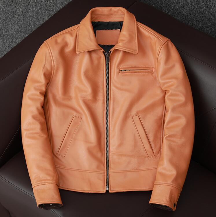 ライダースジャケット なめし革上衣 牛皮  vintage ヴィンテージ 本革 革ジャン メンズ20304050代 Ｓ～5ＸＬ