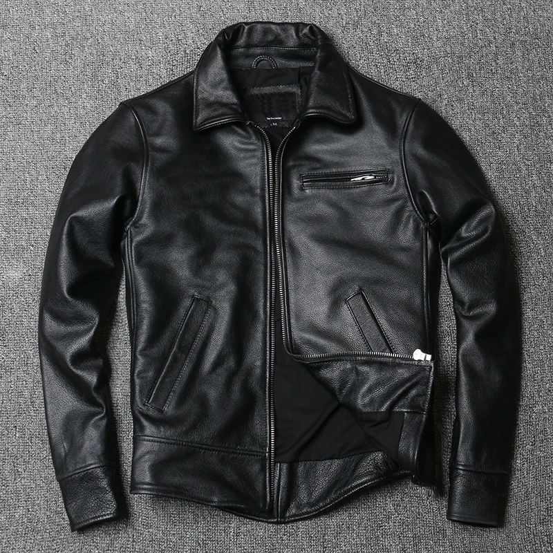 ライダースジャケット レザージャケット 牛革 バ 本革 革ジャン メンズ　20304050代 Ｓ～5ＸＬ　黒｜りるーむショップ