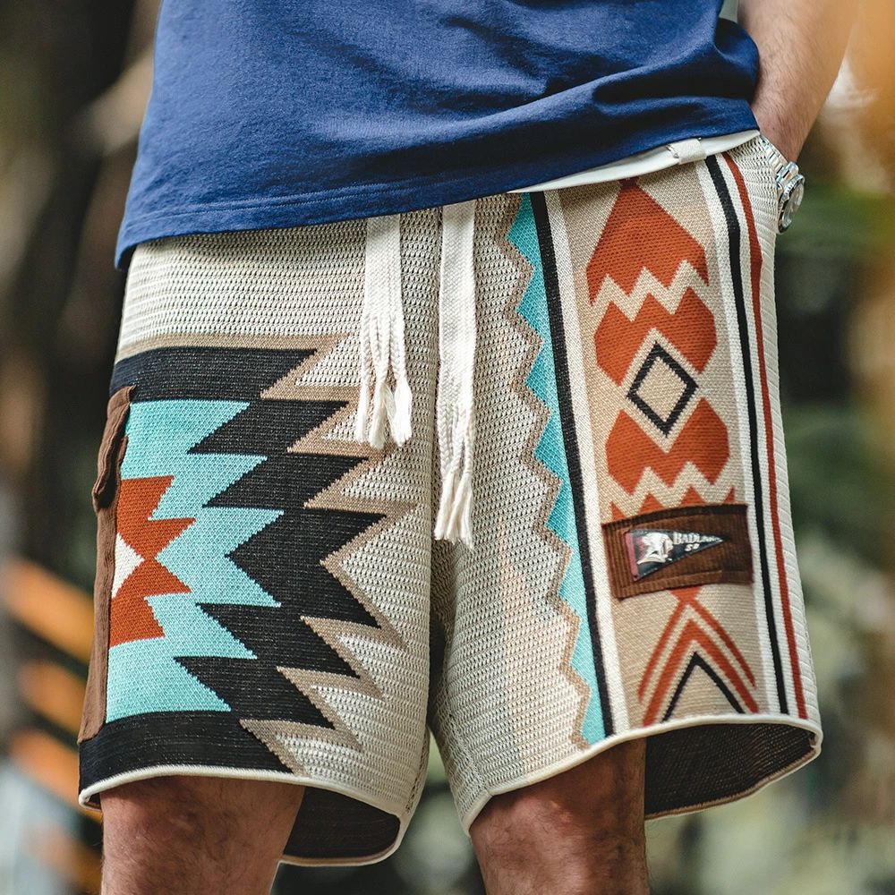 二分の一ズボン下 成年者 メンズ 遊撃手ズボン下  Navajo Totem Shorts 今めかしい さる股引き  夏服  チノ 酉の方角予防医学