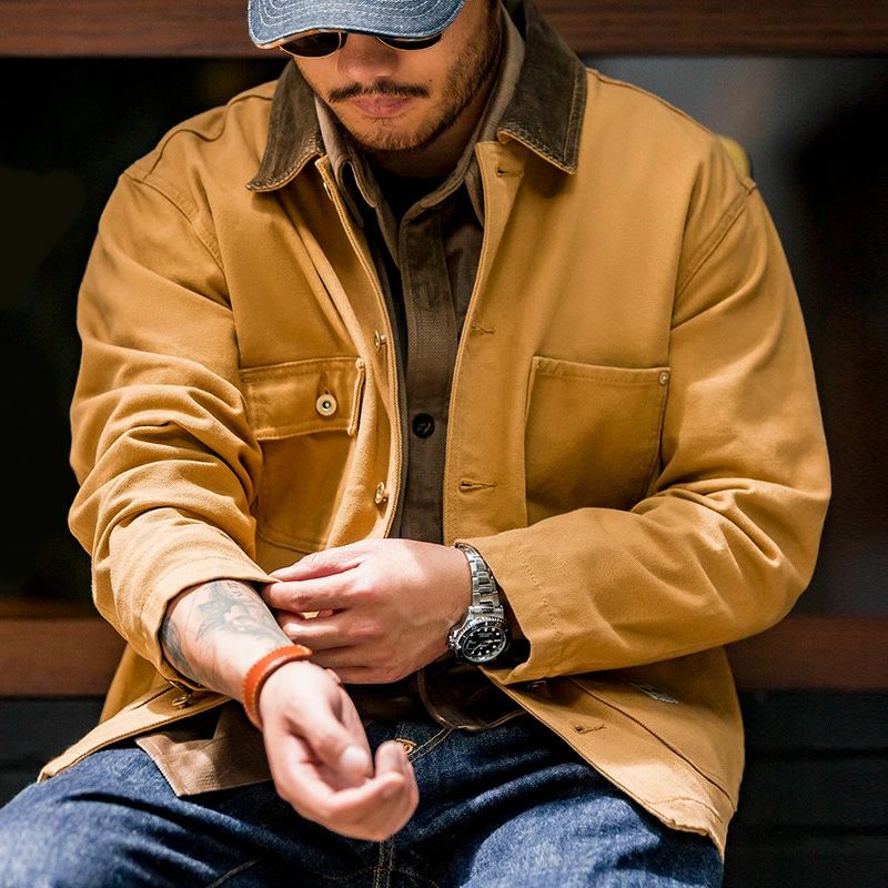 秋冬 ヴィンテージ Michigan Chore Coat  アメカジ 帆布 メンズ上衣 新品未当て嵌める Ｓ～３ＸＬ