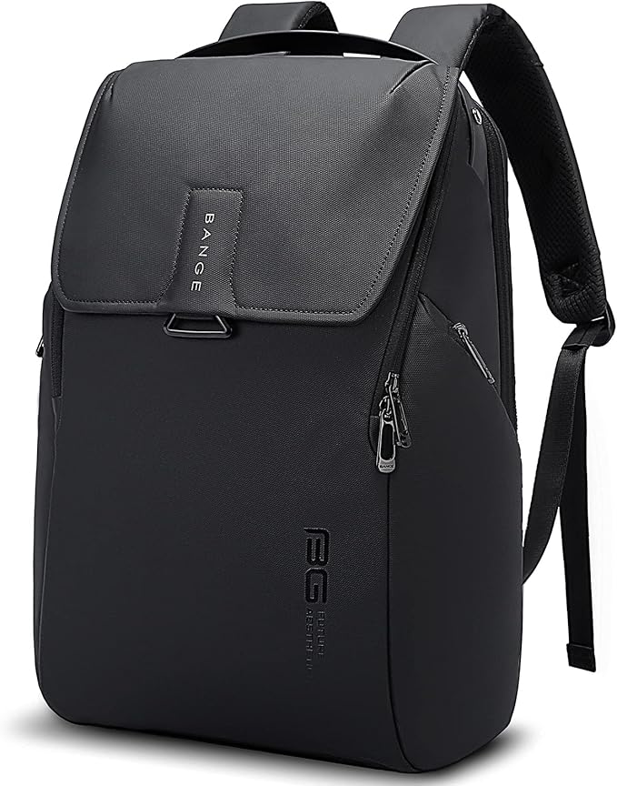 BANGE メンズバックパック スマートトラベルバックパック 雨合羽ノートパソコンバックパック 15.6in相応う 男女兼用, 黒いこと, M, スタ